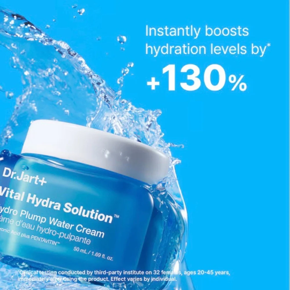 Dr. Jart Vital Hydra Solution Water‎ Cream Glow Moisturizer With Hyaluronic Acid
